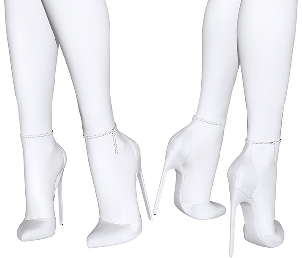 Teased - Delice Ankle Chain Pumps Washed Out