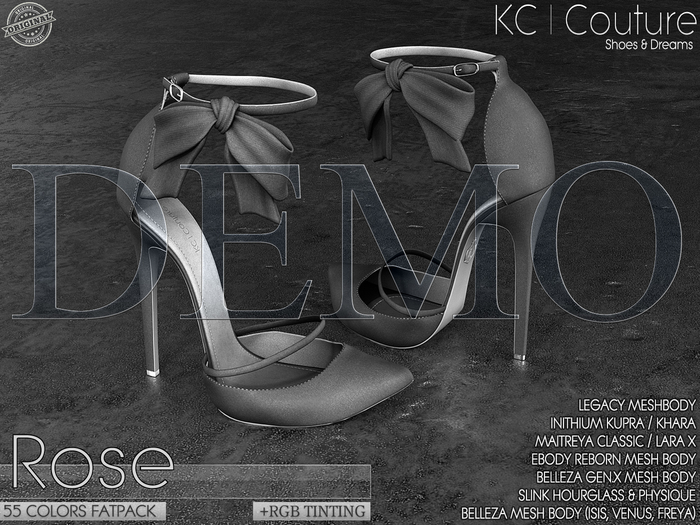 *DEMO* -KC- ROSE HEELS / 55 COLORS FATPACK