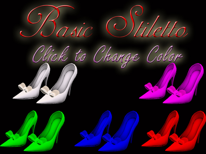 GA tintable stilletos w bow