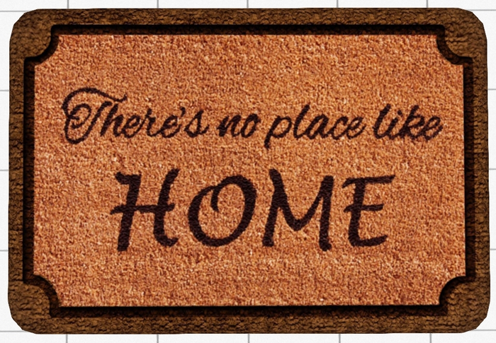 ~Confetti Time~ Welcome Mat There's no place like Home