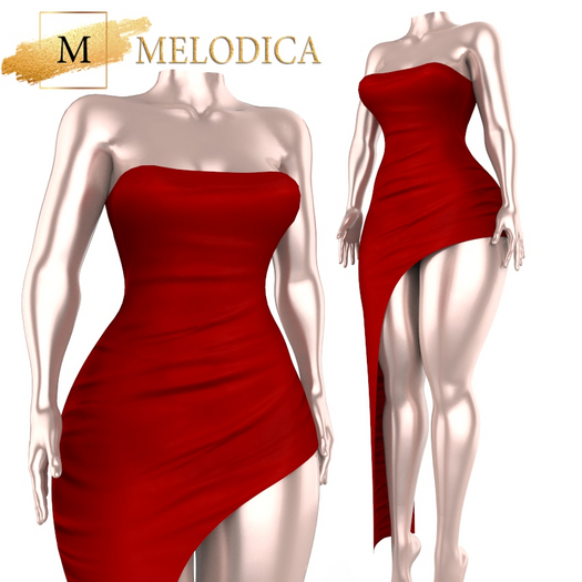 Red Melodica Gown