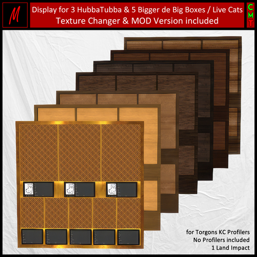 Display for 3 Hubba Tubba & 5 Bigger De Big & KC Profilers