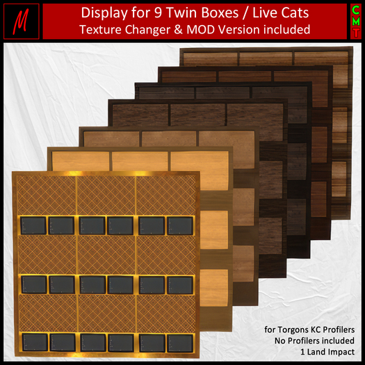 Display for 9 KittyCatS Twins as well as Torgon's CAT Profiler (Double)