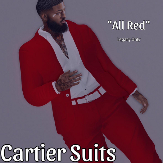 Cartier Suits All Red Box