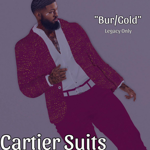 Cartier Suits  Bur/Gold Box