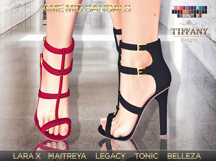 ::TD:: Ame Mid Sandals + Lara X