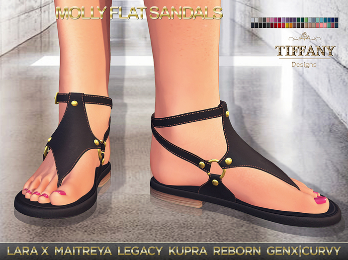 ::PROMO:: Molly Flat Sandals + Lara X