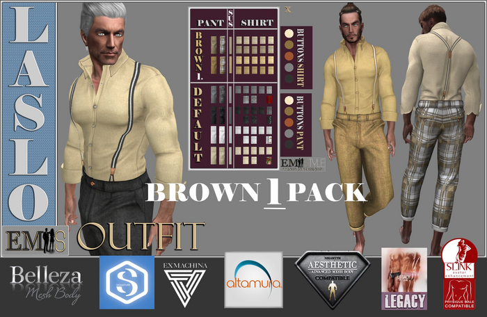 EMS - LASLO OUTFIT - BROWN 1 PACK