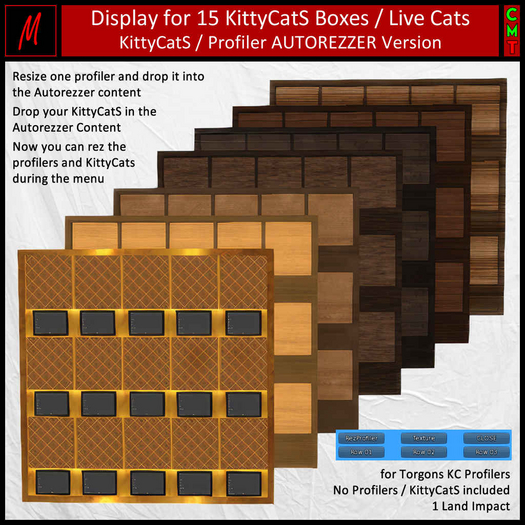 Display for 15 Kittens and Profiler (AUTO REZZER)