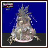Christmas - Resizable Elegant  Centerpiece White and Pink