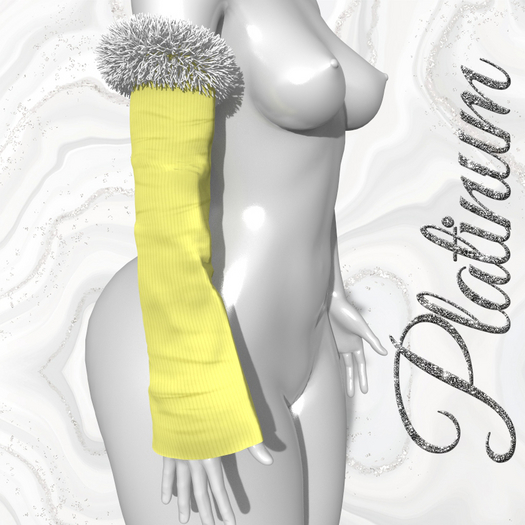 Yellow Armwarmers Gloves