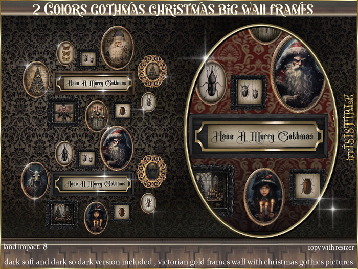 irrISIStible 2 GOTHMAS CHRISTMAS BIG FRAMES WALL