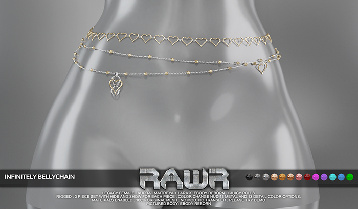 RAWR! Infinitely Bellychains (add me)