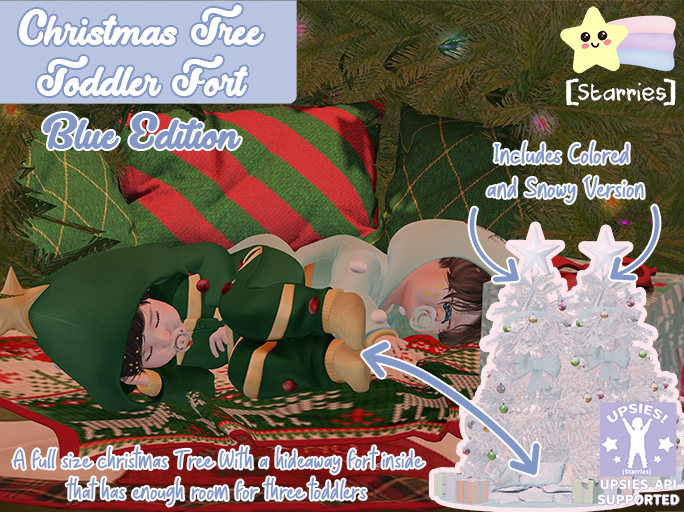 [Starries] Christmas Tree Fort Blue for Toddlers