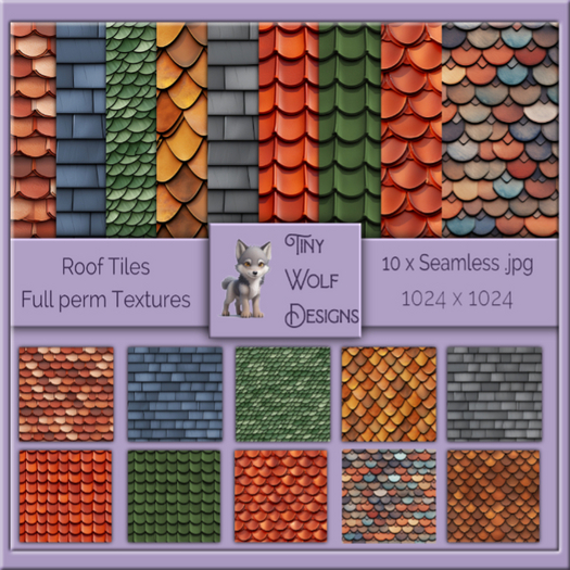 Roof Tiles full permission seamless textures
