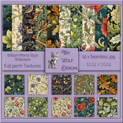William Morris Wallpaper full permission seamless textures