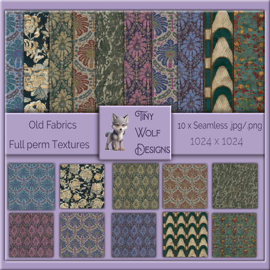 Old Fabrics seamless full permission textures