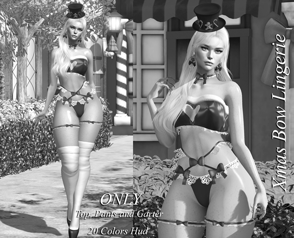 [LS] XMAS BOW LINGERIE DEMO