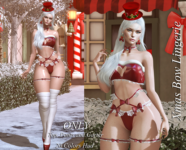 [LS] XMAS BOW LINGERIE