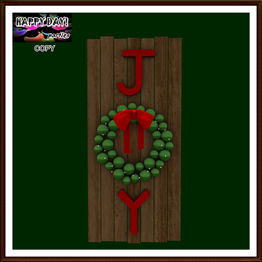 Christmas - New JOY Sign Red
