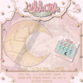 {Ribbons} Cutie Throw Rug - Moon {Box}