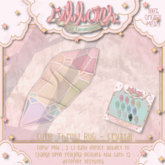 {Ribbons} Cutie Throw Rug - Crystal {Box}