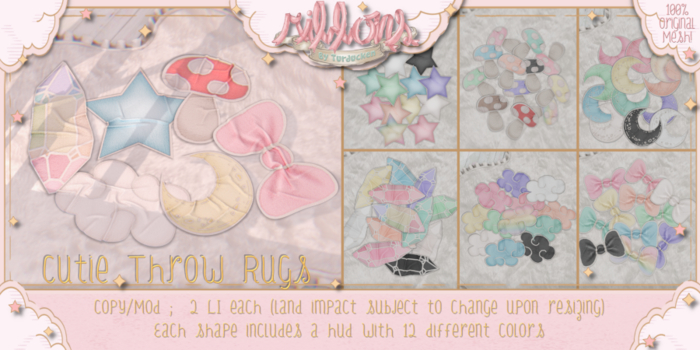 {Ribbons} Cutie Throw Rug {Luxury Package}