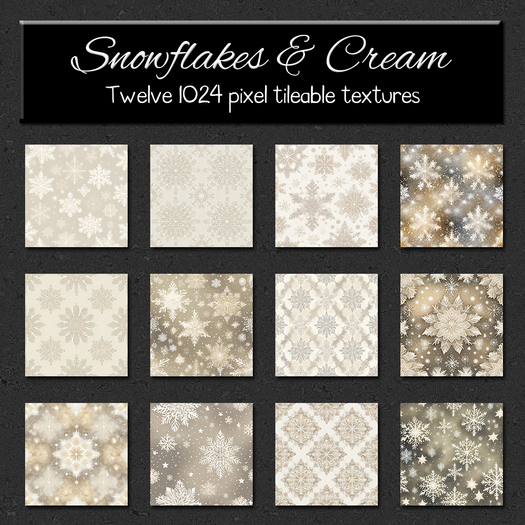 *Wallflowers* Snowflakes & Cream