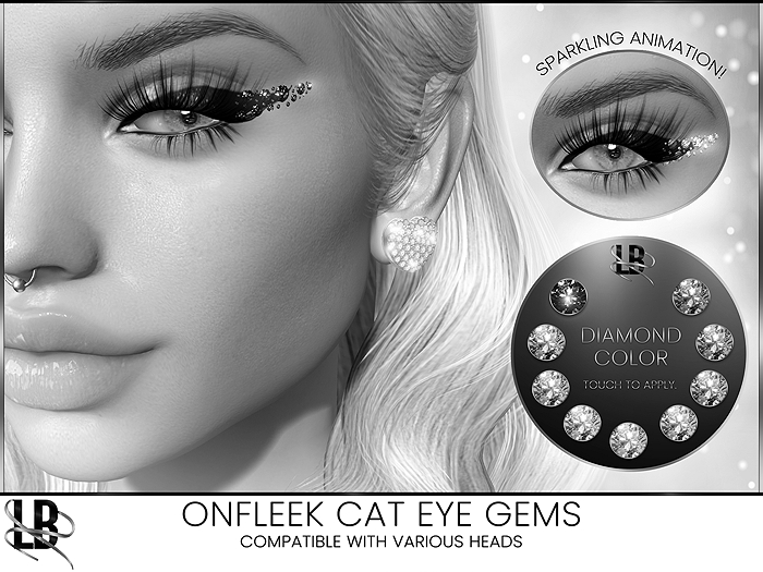 LB - OnFleek Cat Eye Gems (w/HUD + Freely Editable) DEMO