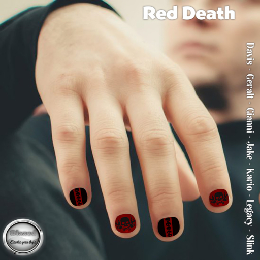 [blazed] Red Death Short Masc. Nails