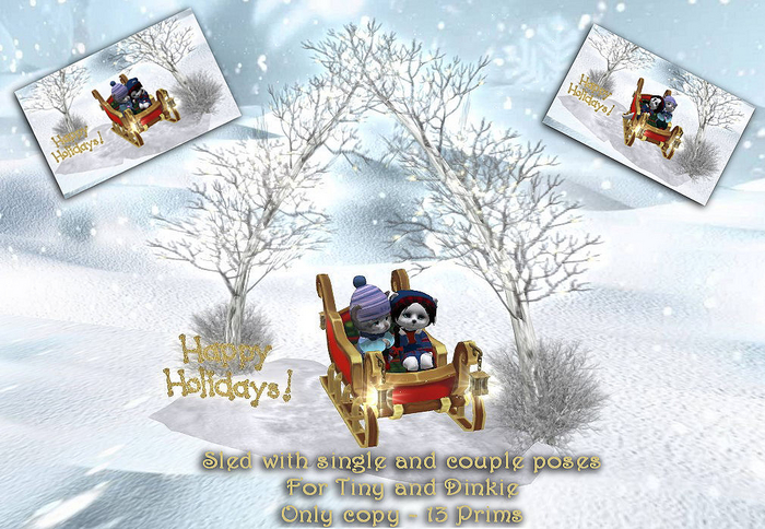 Sleigh winter for Dinkies and Tiny