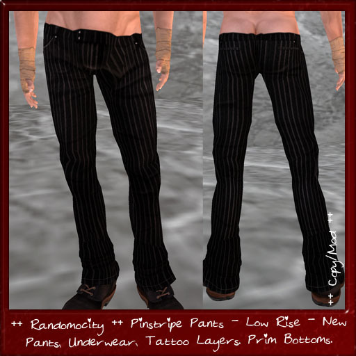 ++ Randomocity ++ PinStripe - Men's -Low Rise - New