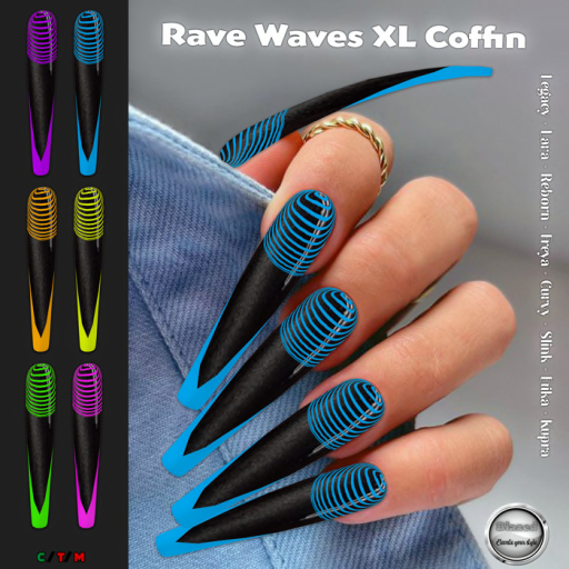 [blazed]  Rave Waves XL Coffin Nails