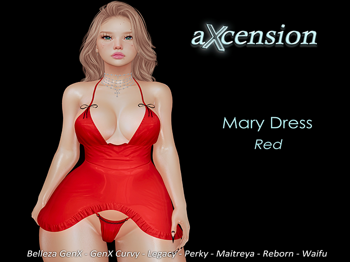 aX: Mary Dress Red
