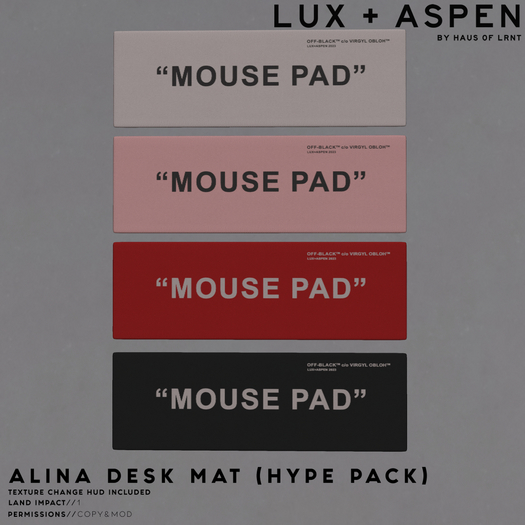 LUX + ASPEN // Alina Desk Mat (Hype Pack)