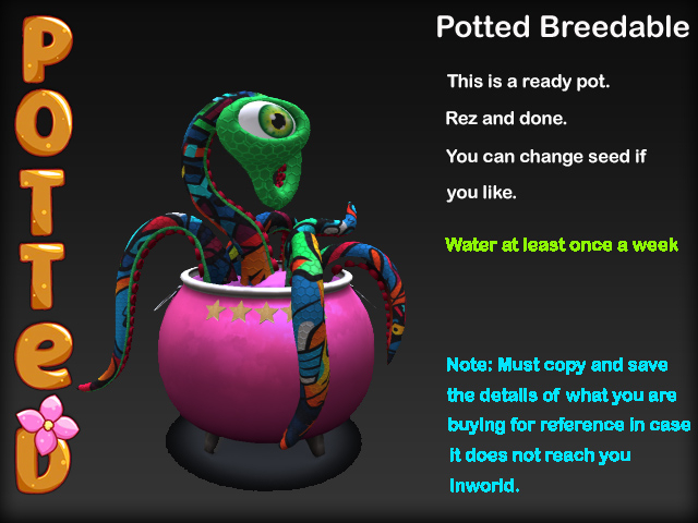 Potted ~ Sorcerer's Stew Karnivore Pot - Pink