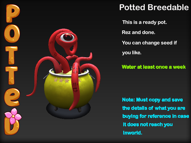 Potted ~ Sorcerer's Stew Karnivore Pot - Yellow