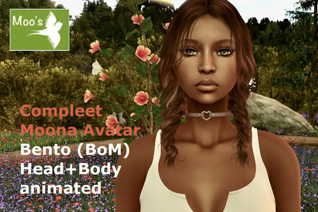 Second Life Marketplace - 2024 MOONA Complete Bento (BoM) avatar STARTPROMO