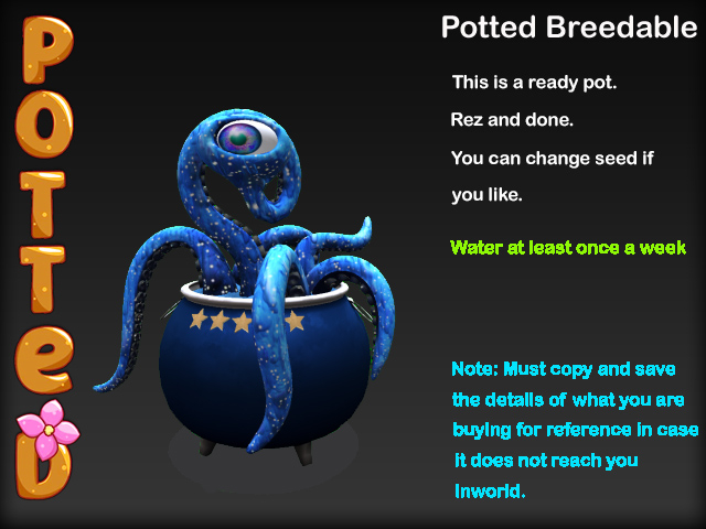Potted ~ Sorcerer's Stew Karnivore Pot - Blue
