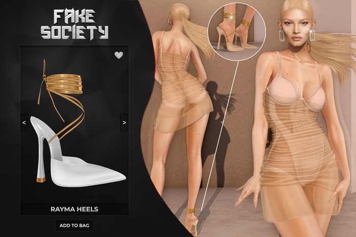 Fake Society x Rayma Heels / White 