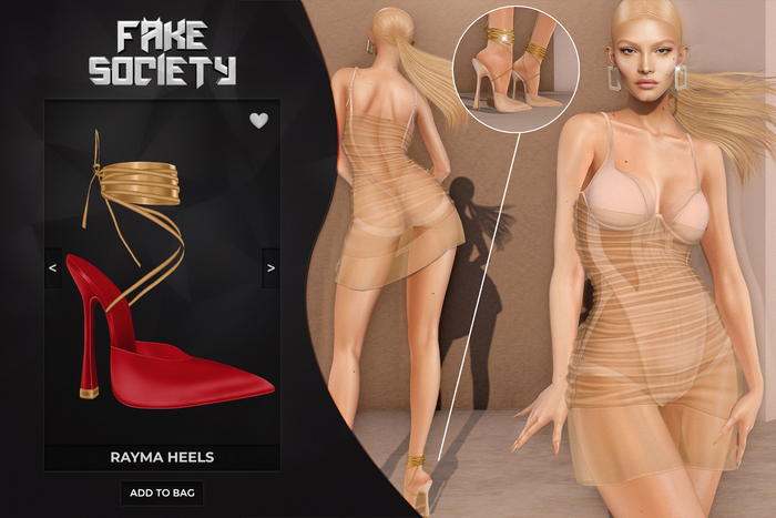 Fake Society x Rayma Heels / Red 