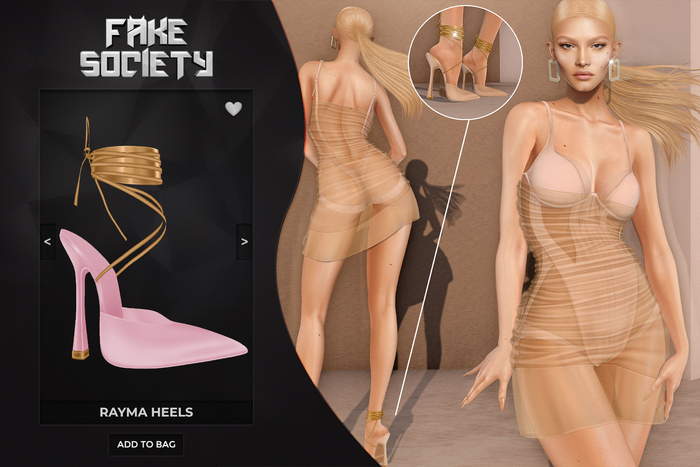 Fake Society x Rayma Heels / Pink 