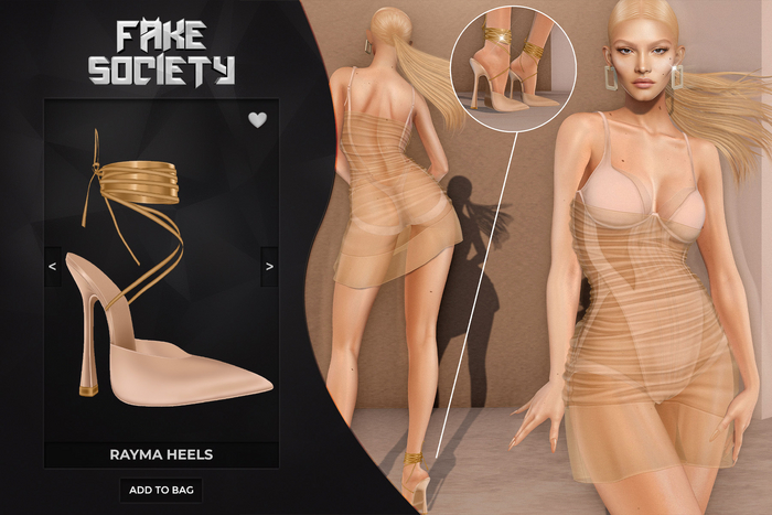 Fake Society x Rayma Heels / Nude 