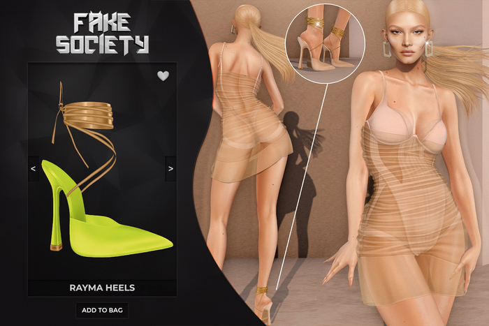 Fake Society x Rayma Heels / Lime 