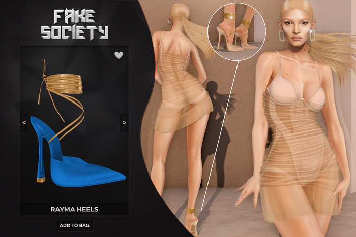 Fake Society x Rayma Heels / Blue 