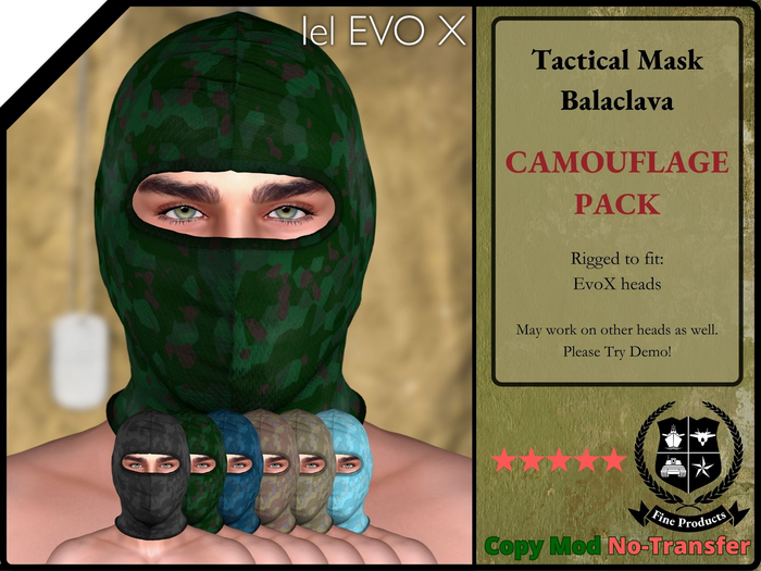 FP Tactical Mask Balaclava - Camouflage pack