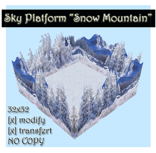 Sky Platform "Snow Mountain" 32x32- BOX
