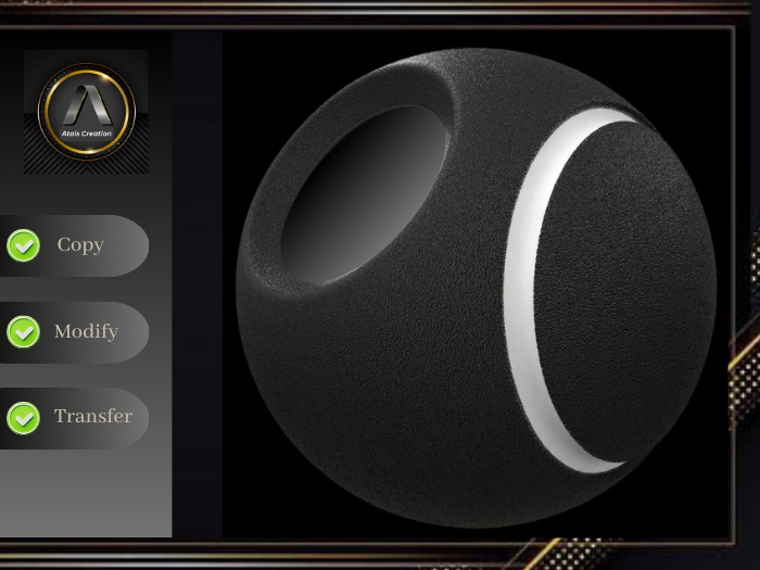 Texture. Black Plastic.