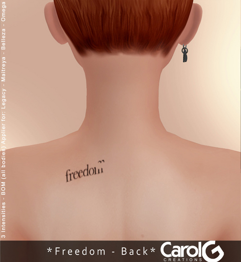 [CAROL G] Freedom Tattoo - Back
