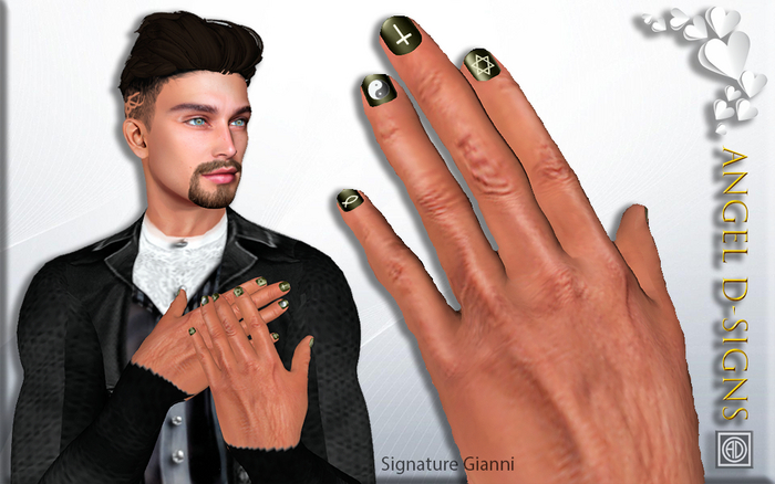 AD Mens Rigged Mesh Nails Army Green for Signature Gianni only
